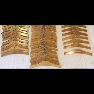 Laura Ashley CHILD Hangers VINTAGE Set of 40 REAL WOOD